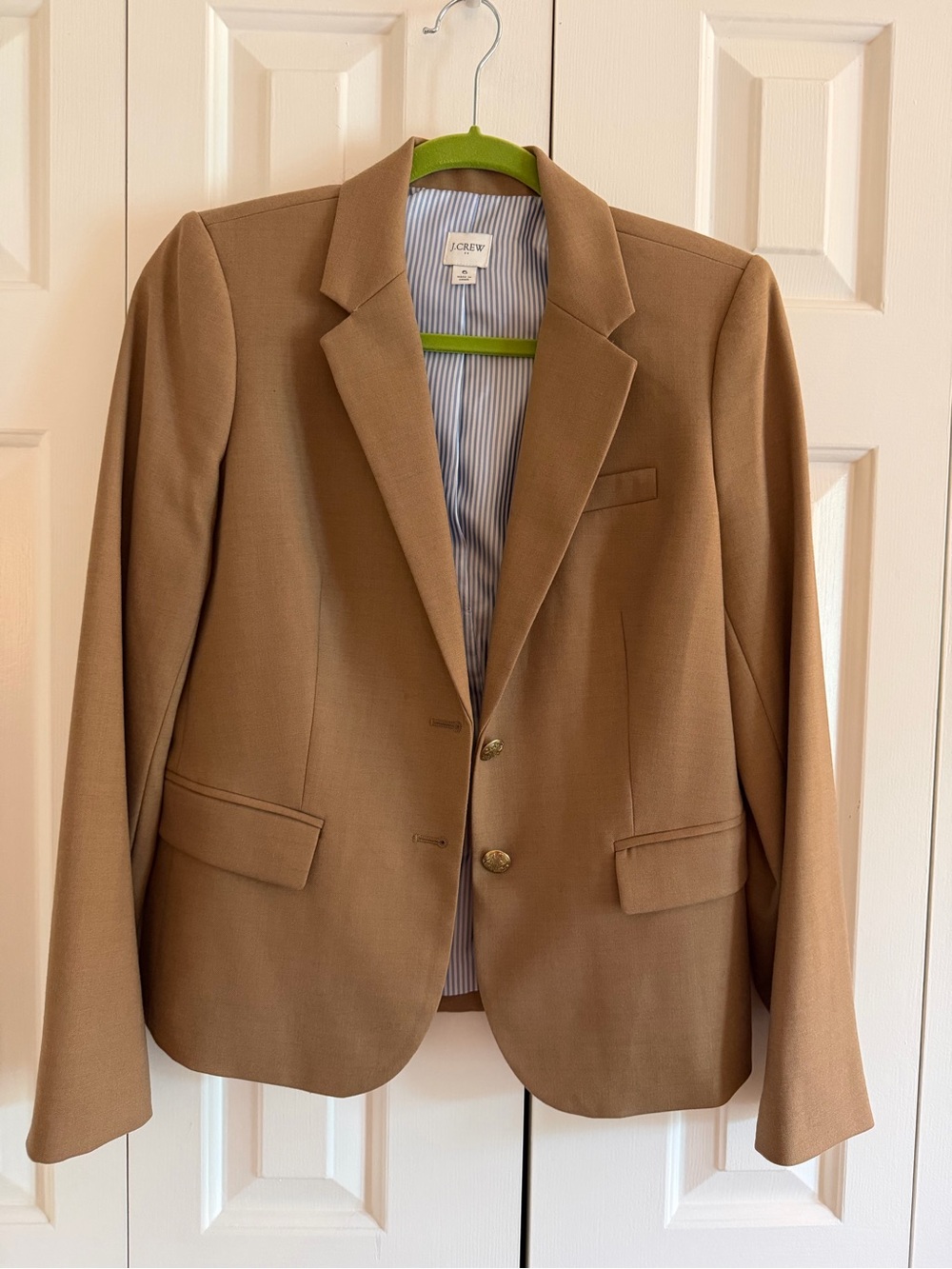 J. Crew Men's Camel/Tan Single-Breasted Blazer